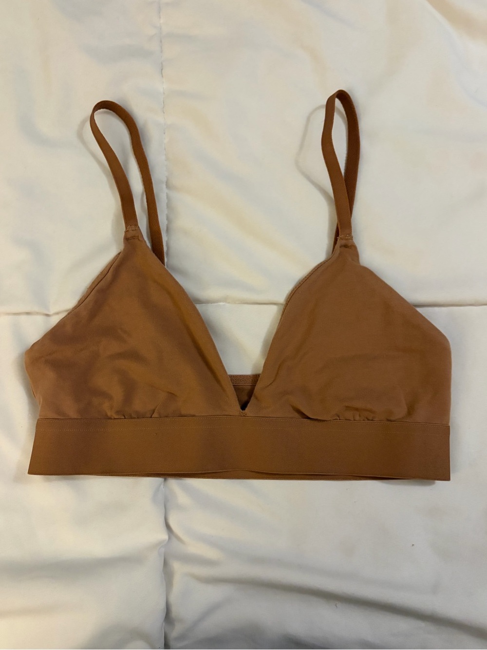 Unlined triangle bralette